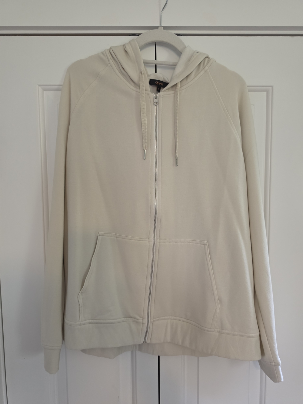 Quince Cream Full-Zip Hoodie with Hood - Picture 2 of 5